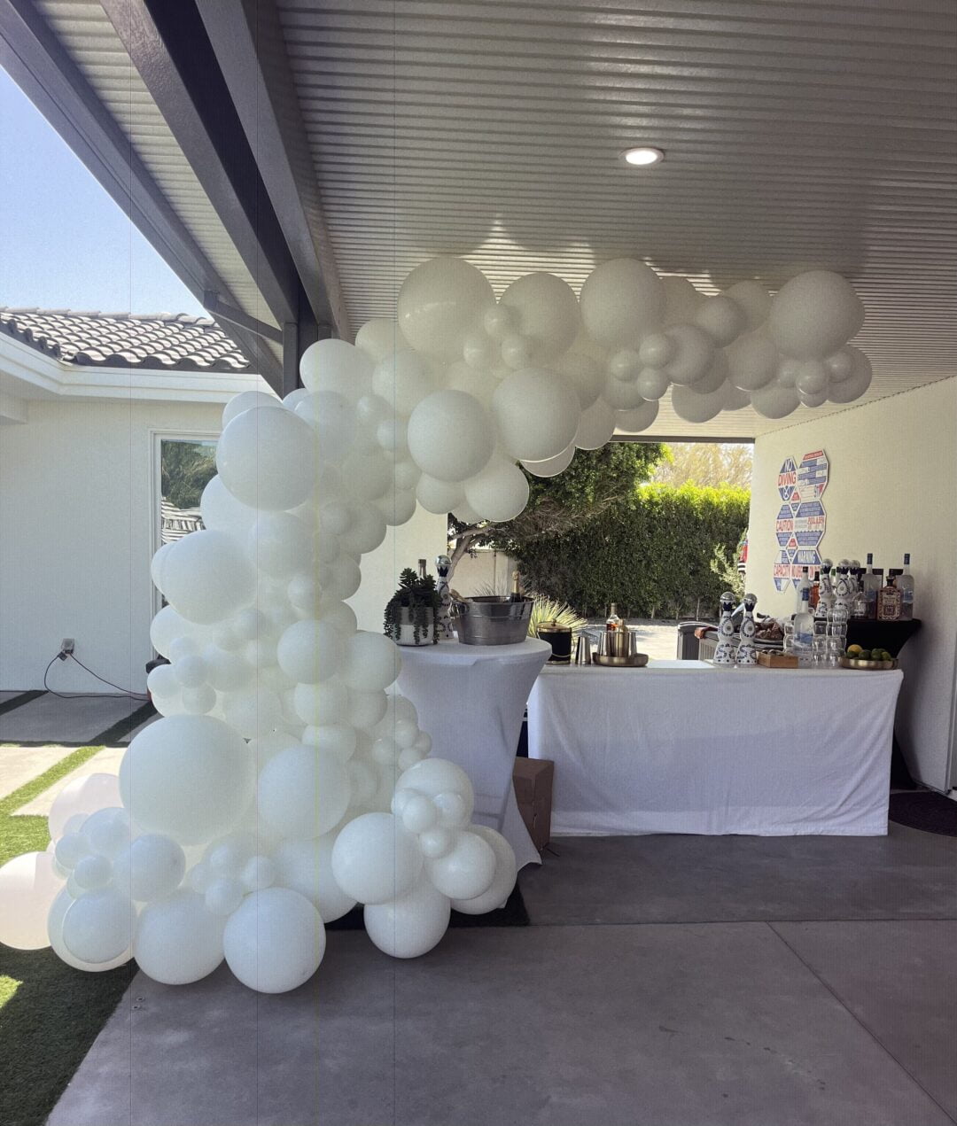 Custom Balloons set up*