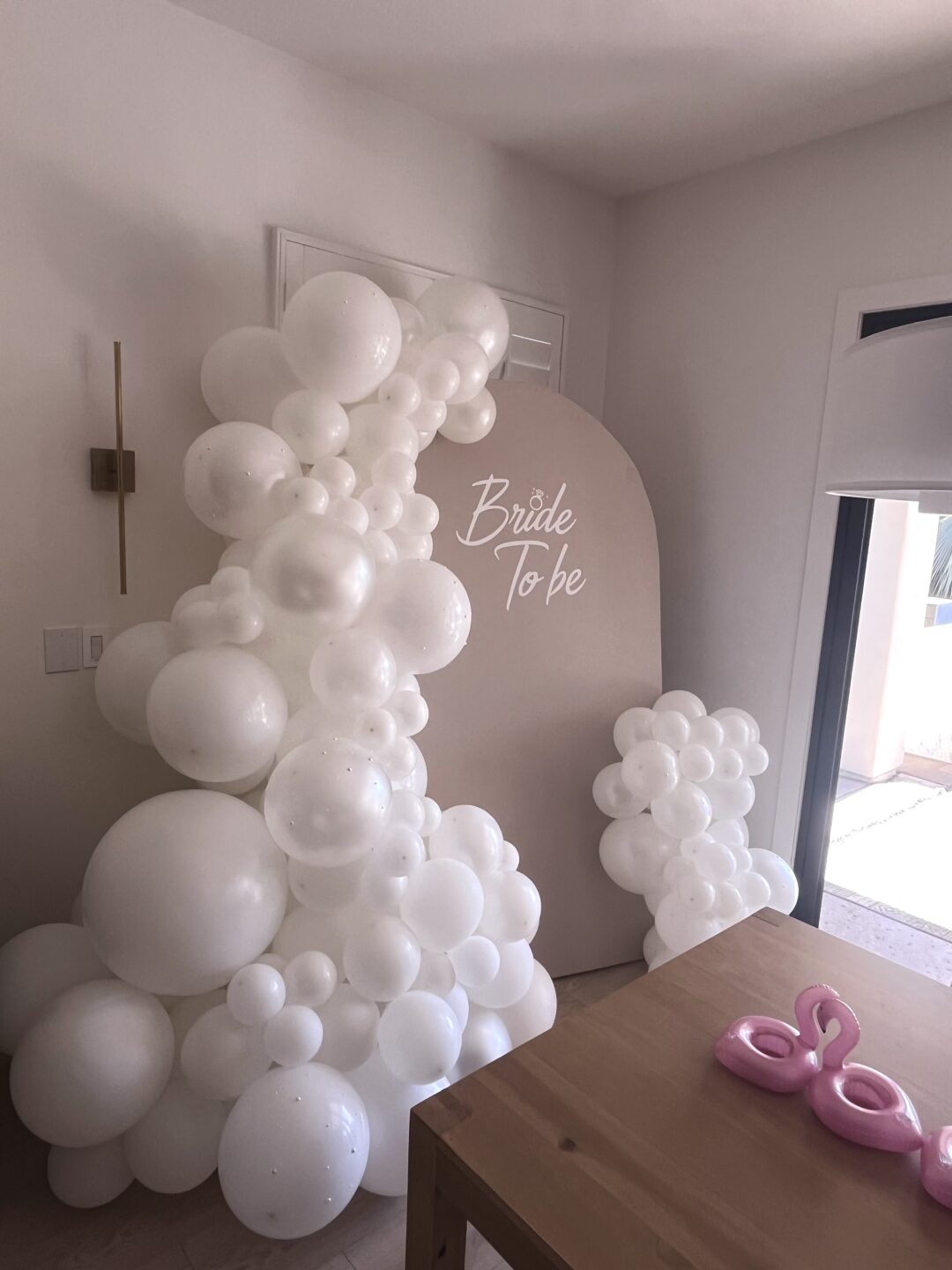 Bride to be balloons decoration