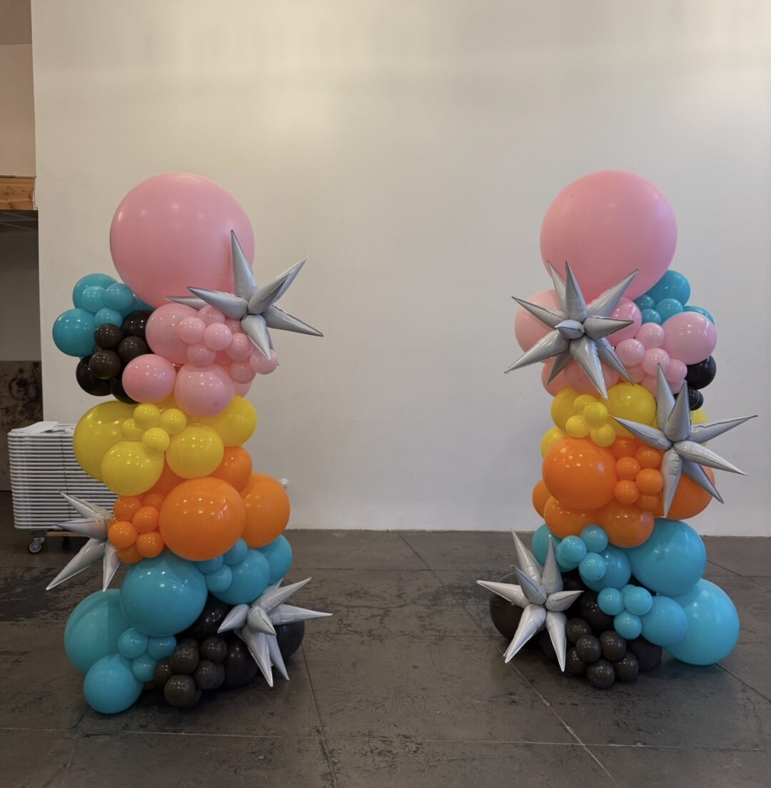 2 Organic Balloon columns for Corporate events, Grand opening*