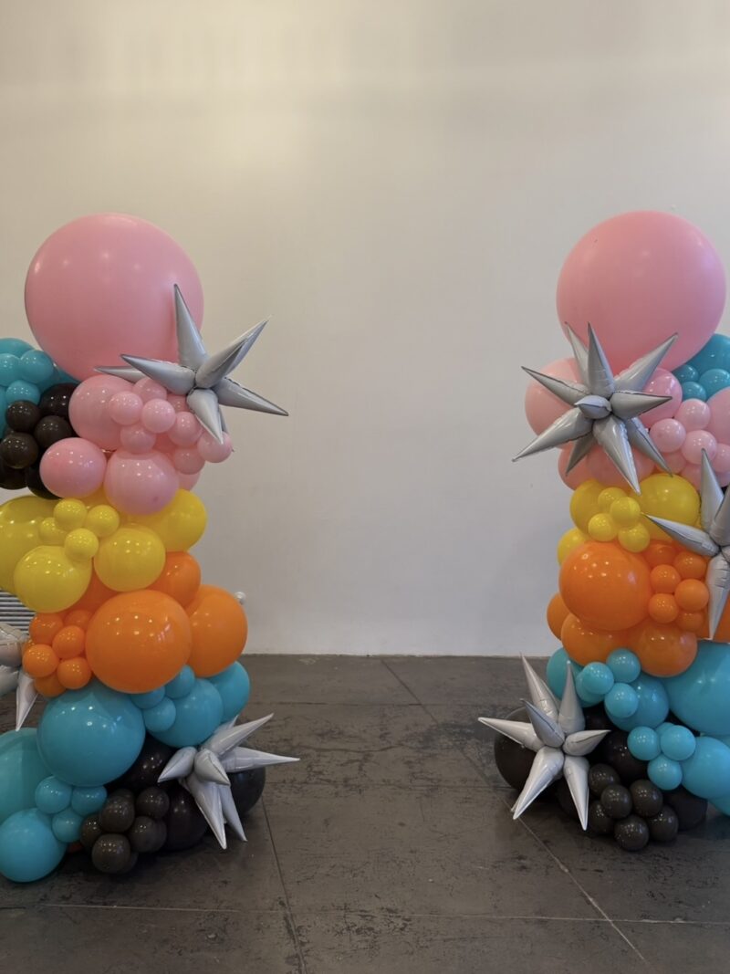 2 Organic Balloon columns for Corporate events, Grand opening*