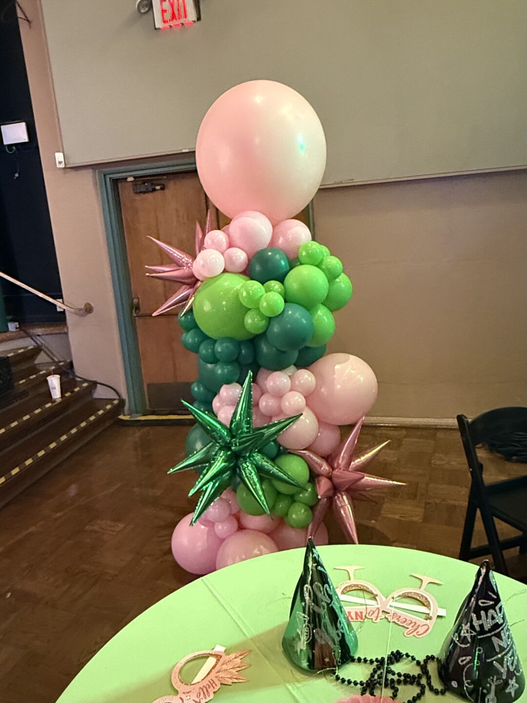 Organic Balloon columns for Corporate events, Grand opening*