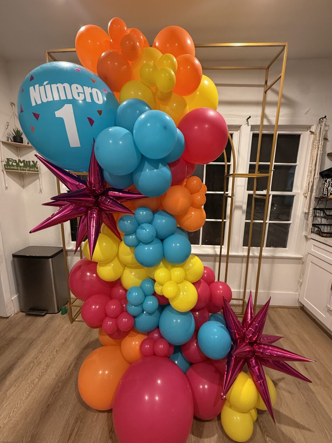 8ft Organic balloon garland corporate event